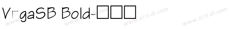 VegaSB Bold字体转换